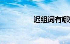 迟组词有哪些（迟组词）