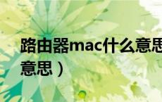 路由器mac什么意思啊（路由器mac是什么意思）