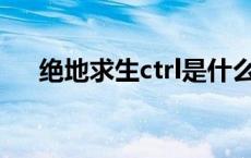 绝地求生ctrl是什么键（Ctrl是什么键）