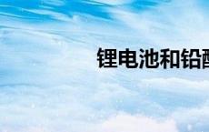 锂电池和铅酸电池的区别