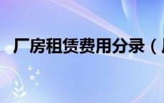 厂房租赁费用分录（厂房租赁费会计分录）