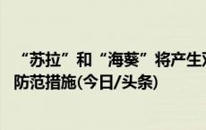 “苏拉”和“海葵”将产生双台风作用 东南沿海需提前做好防范措施(今日/头条)