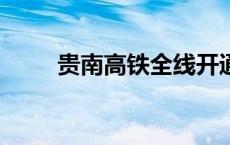 贵南高铁全线开通运营(今日/头条)