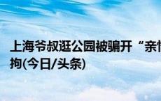 上海爷叔逛公园被骗开“亲情卡”转走3400元，嫌疑人被刑拘(今日/头条)