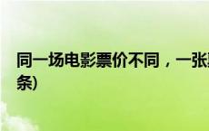 同一场电影票价不同，一张票背后藏了多少猫腻？(今日/头条)