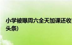 小学被曝周六全天加课还收费，孩子画下“想睡觉”(今日/头条)