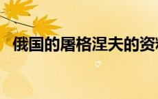俄国的屠格涅夫的资料（屠格涅夫的资料）