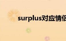 surplus对应情侣网名（surplus）