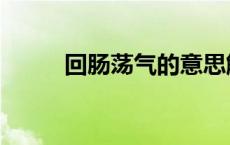 回肠荡气的意思解释（回肠荡气）