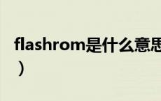 flashrom是什么意思（nor flash是什么意思）