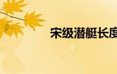 宋级潜艇长度（宋级潜艇）