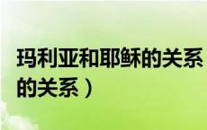 玛利亚和耶稣的关系（耶稣耶和华玛丽亚约瑟的关系）