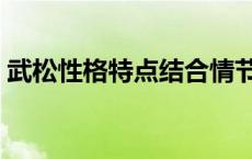 武松性格特点结合情节分析（武松性格特点）