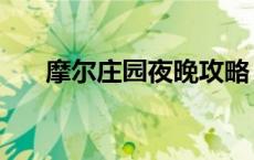 摩尔庄园夜晚攻略（摩尔庄园夜间版）