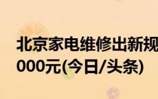北京家电维修出新规：不明码标价最高可罚5000元(今日/头条)