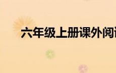 六年级上册课外阅读题（课外阅读题）