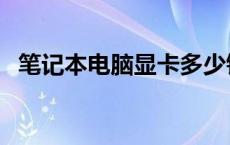 笔记本电脑显卡多少钱（电脑显卡多少钱）