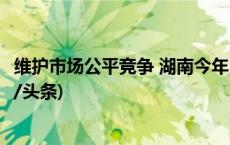 维护市场公平竞争 湖南今年已查办“两反”案件255件(今日/头条)