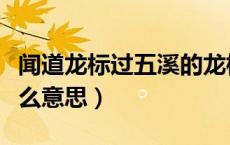 闻道龙标过五溪的龙标是什么意思（龙标是什么意思）