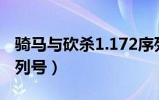 骑马与砍杀1.172序列号（骑马与砍杀免费序列号）