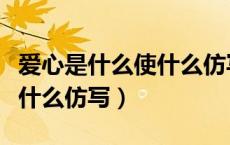 爱心是什么使什么仿写二年级（爱心是什么使什么仿写）