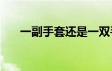 一副手套还是一双手套好（一副手套）