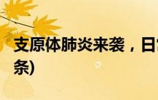 支原体肺炎来袭，日常该如何应对？(今日/头条)