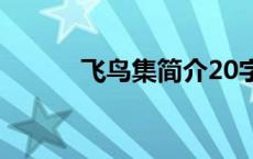 飞鸟集简介20字（飞鸟集简介）