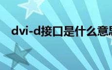 dvi-d接口是什么意思（关于DVI D接口）