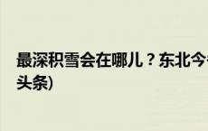 最深积雪会在哪儿？东北今冬来最强暴风雪拉开序幕(今日/头条)