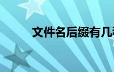 文件名后缀有几种（文件名后缀）