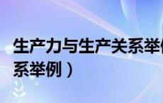 生产力与生产关系举例论证（生产力与生产关系举例）