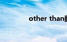 other than翻译（other）