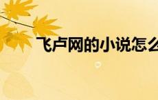 飞卢网的小说怎么不花钱（飞卢网）