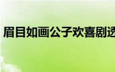 眉目如画公子欢喜剧透（眉目如画公子欢喜）