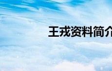 王戎资料简介（王戎资料）