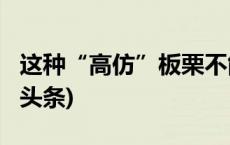 这种“高仿”板栗不能食用！紧急提醒(今日/头条)