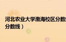 河北农业大学渤海校区分数线多少（河北农业大学渤海校区分数线）