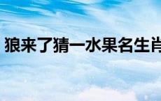狼来了猜一水果名生肖（狼来了猜一水果名）