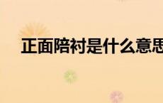 正面陪衬是什么意思（陪衬是什么意思）