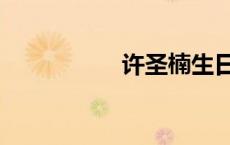 许圣楠生日（许圣楠）