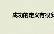 成功的定义有很多种（成功的定义）