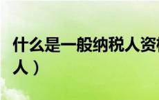 什么是一般纳税人资格证明（什么是一般纳税人）