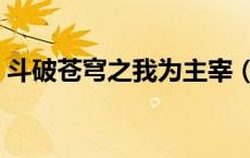 斗破苍穹之我为主宰（斗破苍穹之唯我独尊）