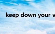 keep down your voice（keep down）