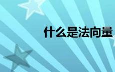 什么是法向量（什么是法向）