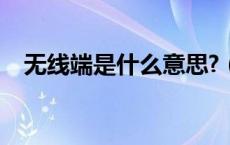 无线端是什么意思?（无线端是什么意思）