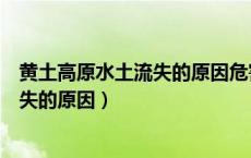 黄土高原水土流失的原因危害及治理措施（黄土高原水土流失的原因）