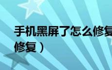 手机黑屏了怎么修复vivo（手机黑屏了怎么修复）