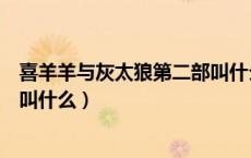 喜羊羊与灰太狼第二部叫什么名字（喜羊羊与灰太狼第二部叫什么）